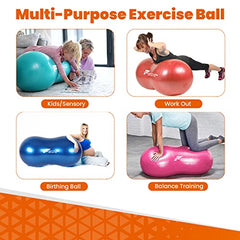 Fortitude Sports Peanut Exercise Ball 45cm by 90 cm Fortitude Sports Peanut Exercise Ball 45cm by 90 cm