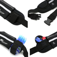 Fortitude Sports Waterproof Running Belt for Phone, Headphones and Water Bottle