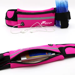 Fortitude Sports Waterproof Running Belt for Phone, Headphones and Water Bottle