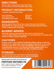 Fortitude Nutrition Saw Palmetto 2500mg 90 Vegan Capsules