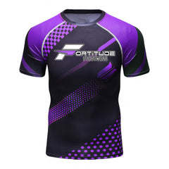 Fortitude Fightwear Short Sleeve MMA BJJ No Gi Rash Guard