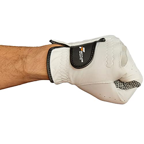 Fortitude Sports Unisex Premium Cabretta Leather Golf Glove - Left Hand For Right Handed Golfer