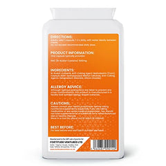 Fortitude Nutrition NAC N-Acetyl-Cysteine 600mg 120 Vegan Capsules