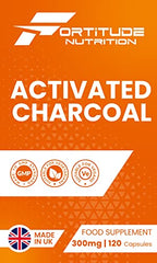 Fortitude Nutrition Activated Charcoal 300mg 120 Vegan Capsules