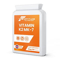 Fortitude Nutrition Vitamin K2 MK7 100mcg 120 Vegan Capsules