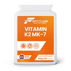 Fortitude Nutrition Vitamin K2 MK7 100mcg 120 Vegan Capsules