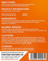 Fortitude Nutrition Montmorency Cherry 1500mg 90 Vegan Capsules