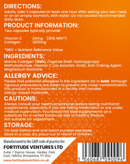 Fortitude Nutrition Marine Collagen 600mg 60 Capsules